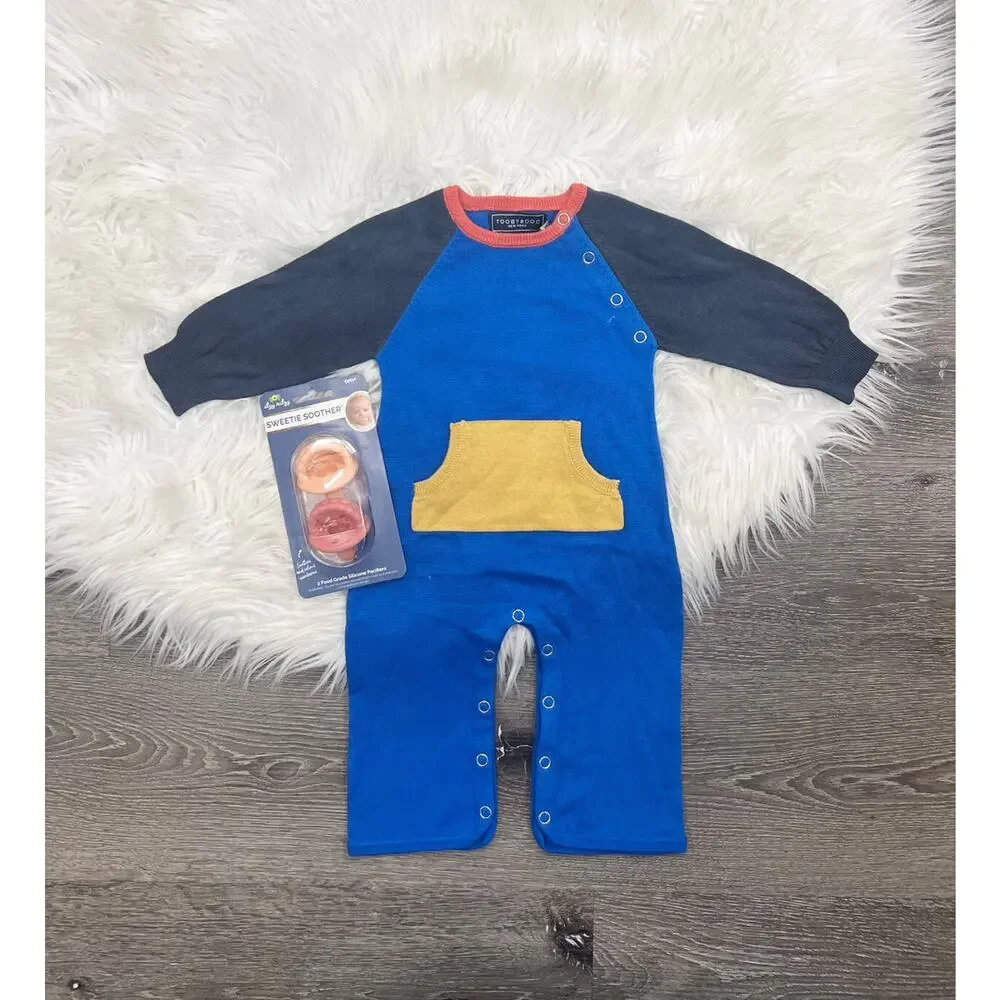 Toobydoo Cotton Cashmere Pocket‎ Jumpsuit B10306 6/12month